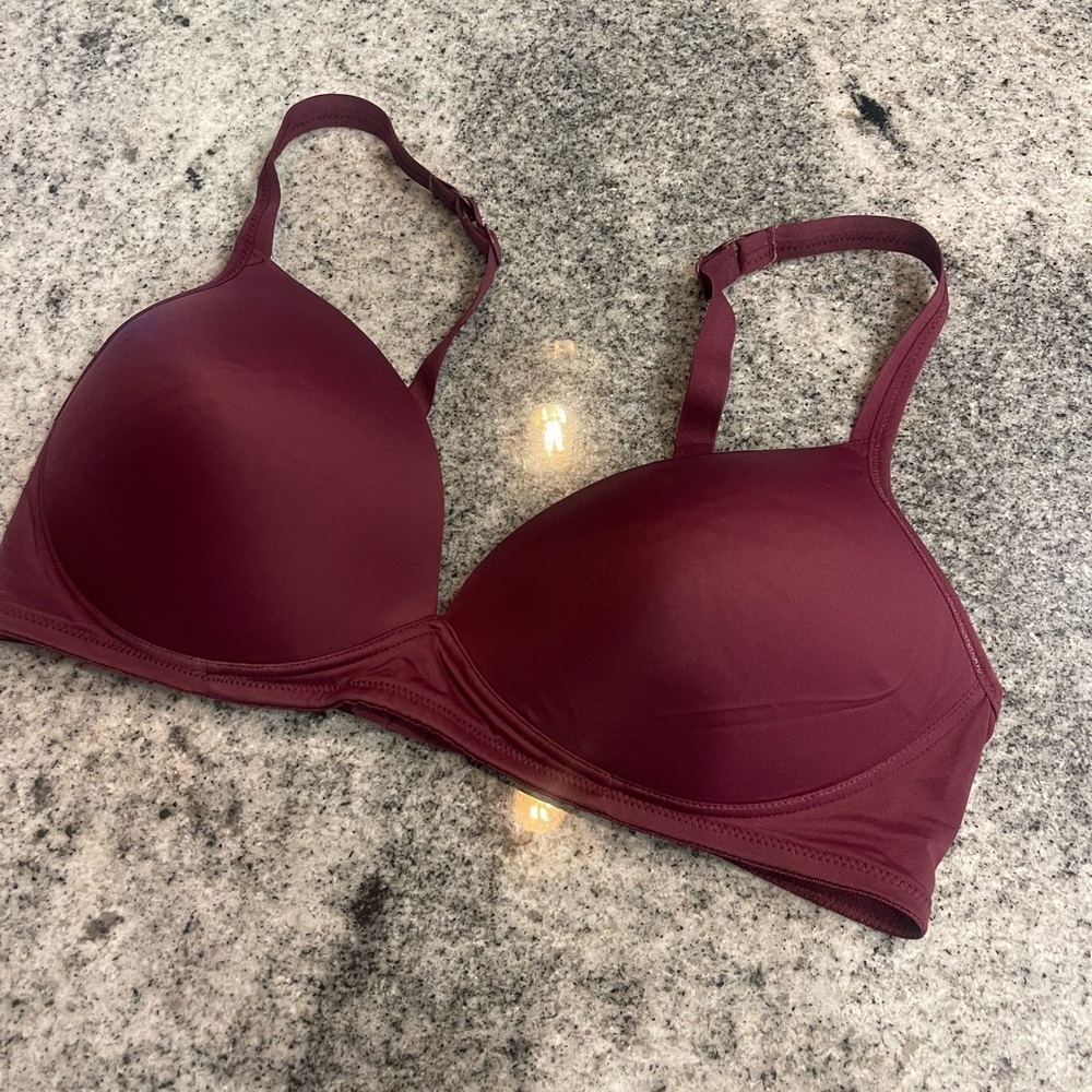 Warner's Deep Red Bra